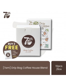 [7am] Drip Bag Coffee House Blend | 2 Boxes x 10s | FREE Drip Coffee x2s